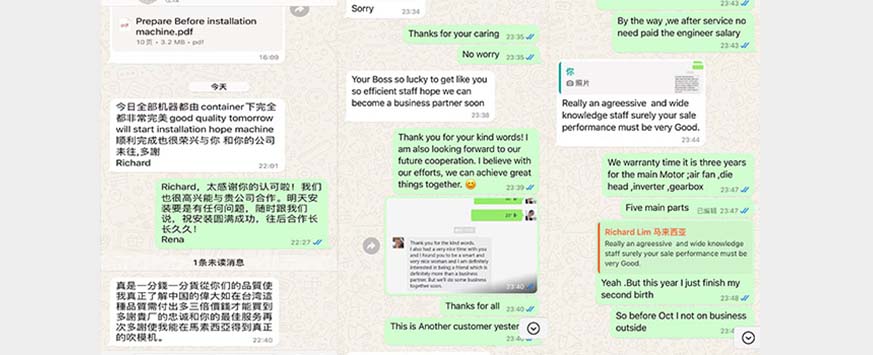Zhejiang Chaoxin Machinery helps Malaysian customers realize equipment intelligence 1