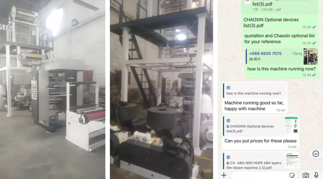 Dominating Oman's Market: 2 Years of Zero-Downtime Excellence with Premium Film Blowing Machines 1